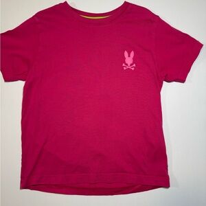 Psycho Bunny Kids Pink Logo T-Shirt Size Small (7-8)